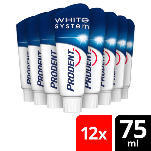 Prodent White System tandpasta 12 x 75 ml | Tandpasta van