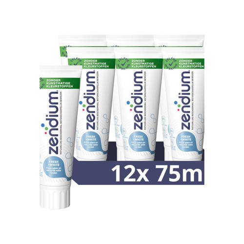Zendium Fresh+White tandpasta - 12 x 75 ml | Tandpasta van Zendium