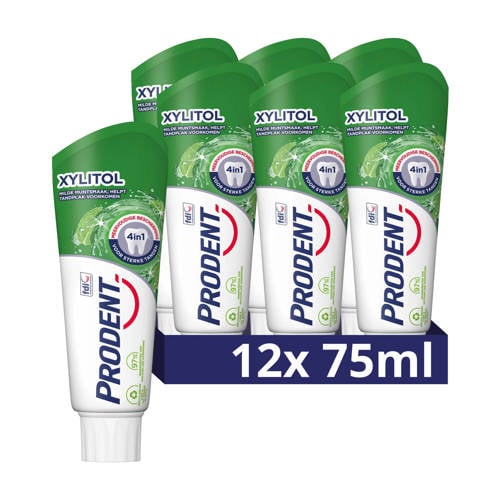 Prodent Xylitol tandpasta - 12 x 75 ml | Tandpasta van Prodent