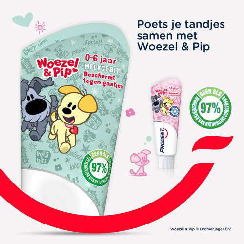 Prodent Kids Woezel & Pip tandpasta 12 x 75 ml | Tandpasta van