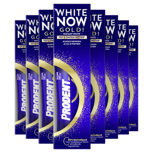 Prodent White Now Gold tandpasta - 12 x 75 ml | Tandpasta van Prodent
