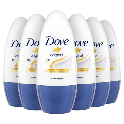 Dove Advanced Care Original anti-transpirant deodorant roller - 6 x 50 ml