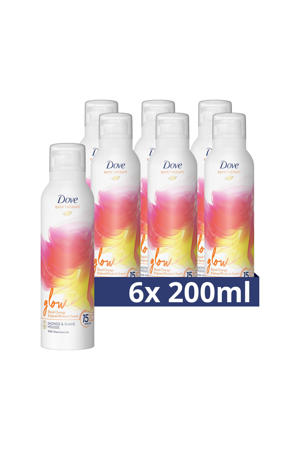 Glow douche- & scheerschuim - 6 x 200 ml