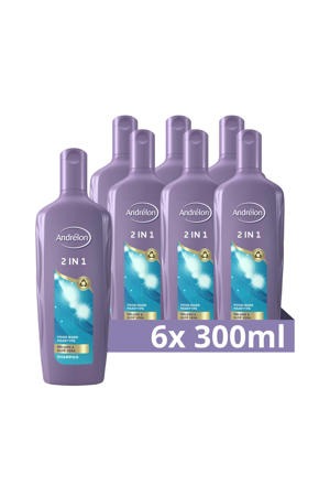2 in 1 shampoo & conditioner - 6 x 300 ml
