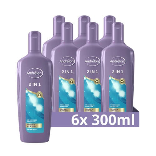 Andrélon 2 in 1 shampoo & conditioner - 6 x 300 ml