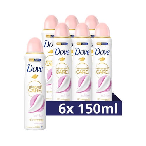 Dove Advanced Care Soft Feel anti-transpirant deodorant spray - 6 x 150 ml