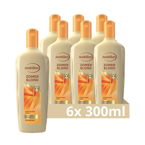 Andrélon Zomer Blond shampoo - 6 x 300 ml | Shampoo van Andrélon