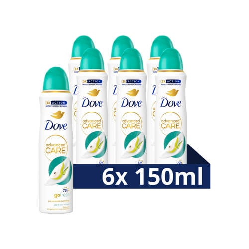 Dove Advanced Care Go Fresh Pear & Aloe Vera anti-transpirant deodorant spray - 6 x 150 ml
