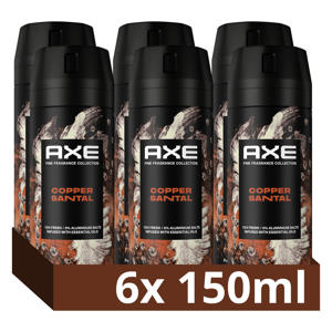 Copper Santal premium deodorant bodyspray - 6 x 150 ml