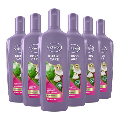 Andrélon Kokos Care shampoo 6 x 300 ml | Shampoo van
