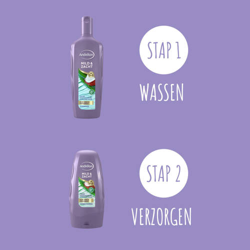 Andrélon Mild & Zacht shampoo 6 x 300 ml | Shampoo van