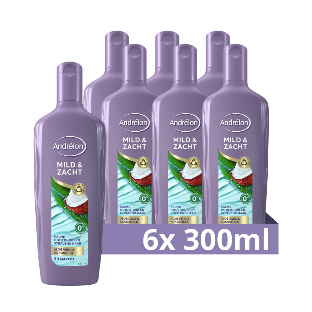 Andrélon Mild & Zacht shampoo - 6 x 300 ml