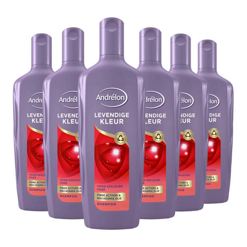 Andrélon Levendige Kleur shampoo 6 x 300 ml | Shampoo van