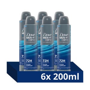 Clean Comfort anti-transpirant deodorant spray - 6 x 200 ml