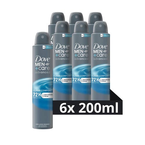 Dove Men+Care Advanced Clean Comfort anti-transpirant deodorant spray - 6 x 200 ml