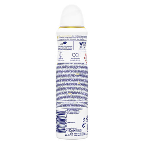 Dove Advanced Care Invisible Dry anti-transpirant deodorant spray 6 x 150 ml