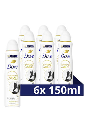 Invisible Dry anti-transpirant deodorant spray  - 6 x 150 ml