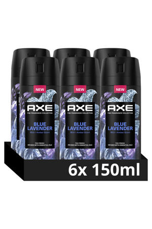Blue Lavender premium deodorant bodyspray - 6 x 150 ml