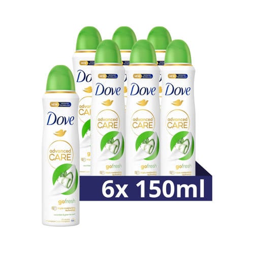 Dove Advanced Care Go Fresh Cucumber & Green Tea anti-transpirant deodorant spray - 6 x 150 ml
