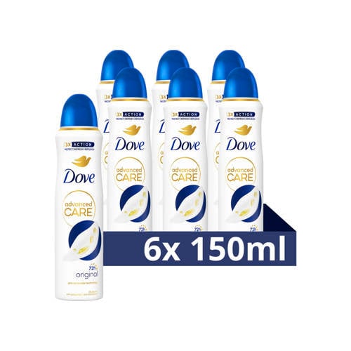 Dove Advanced Care Original anti-transpirant deodorant spray - 6 x 150 ml