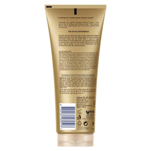 Dove Body Love Summer Revived Light-Medium zelfbruinende bodylotion - 6 x 200 ml Bodylotion & -creme