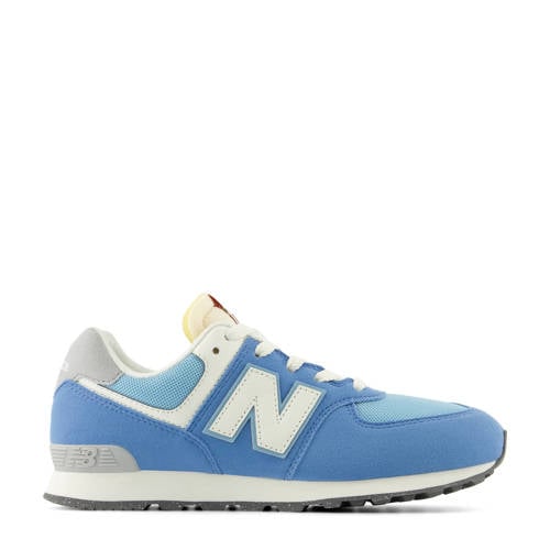 New Balance 574 V1 sneakers blauw/lichtblauw Jongens/Meisjes Suede Meerkleurig