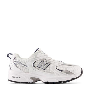530  sneakers wit/donkerblauw