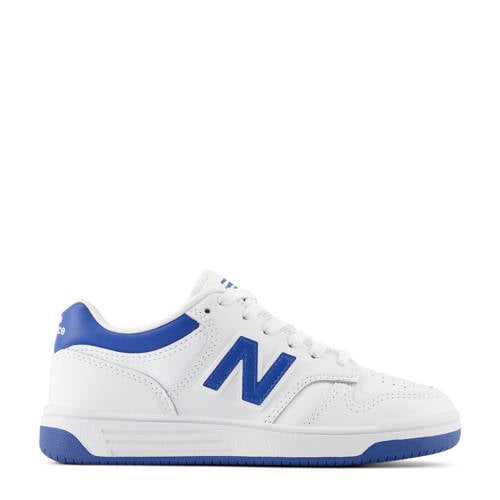 New Balance 480 V1 sneakers wit/kobaltblauw Jongens/Meisjes Imitatieleer