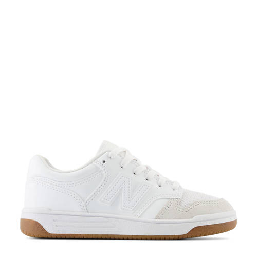 New Balance 480 V1 sneakers wit/beige Jongens/Meisjes Imitatieleer Meerkleurig