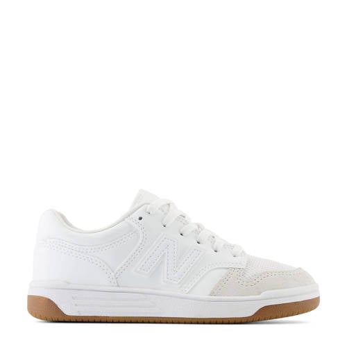 New Balance 480 V1 sneakers wit/beige Jongens/Meisjes Imitatieleer Meerkleurig