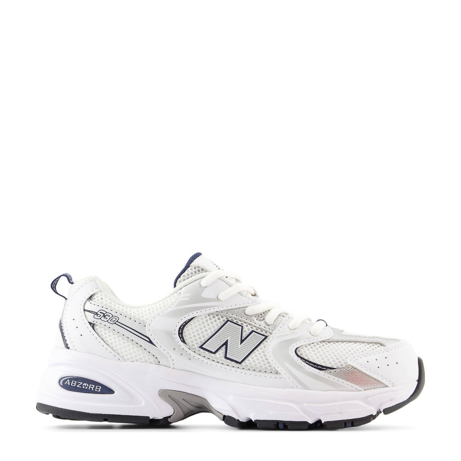 New Balance 530 sneakers wit zilver blauw kleertjes