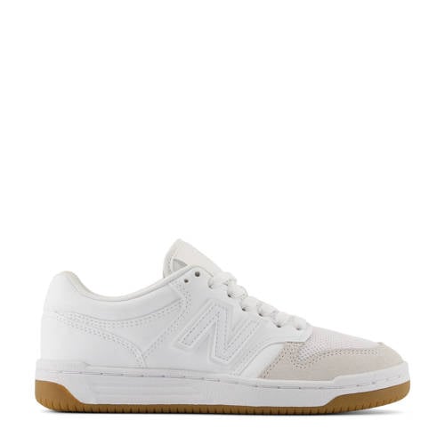 New Balance 480 sneakers wit/beige Jongens/Meisjes Leer Effen