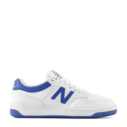 New Balance 480 sneakers wit/kobaltblauw Jongens/Meisjes Leer Meerkleurig