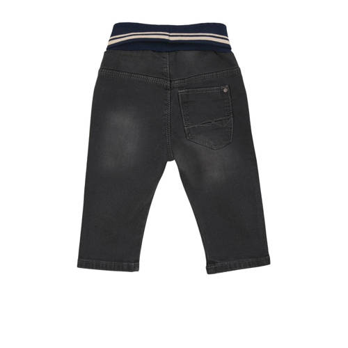 S.Oliver baby slim fit broek grijs Jongens Stretchdenim Effen 56