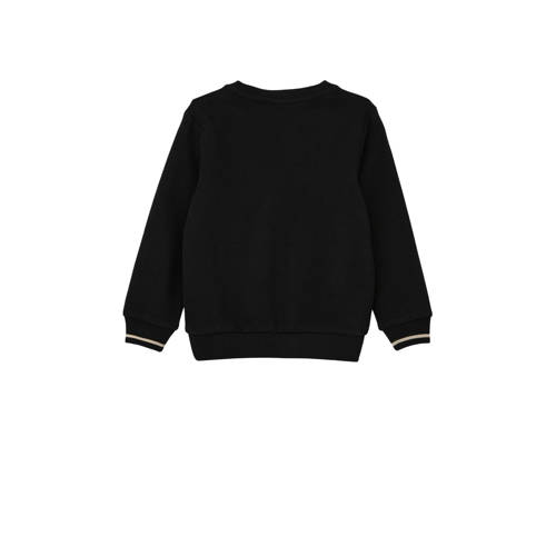 s.Oliver sweater met printopdruk zwart Printopdruk 92 98