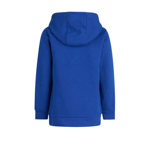 Shoeby hoodie met printopdruk kobaltblauw Sweater Printopdruk 98 104