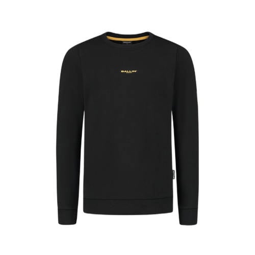 Ballin sweater met backprint zwart Backprint 