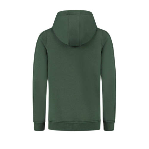 Ballin hoodie met logo donkergroen Sweater Logo 140