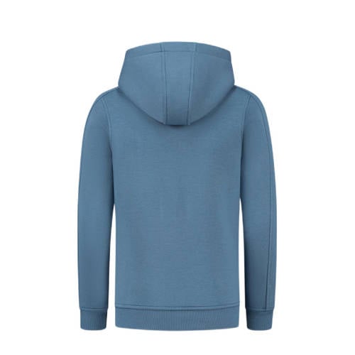 Ballin hoodie met logo middenblauw Sweater Logo 140