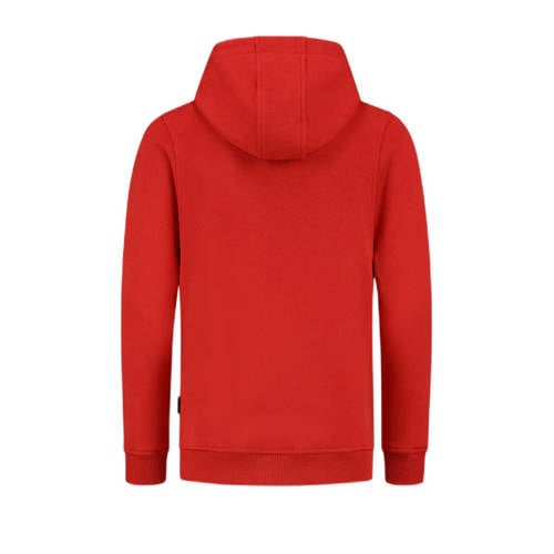 Ballin hoodie met printopdruk felrood Sweater Jongens Sweat (duurzaam) Capuchon 152