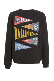 thumbnail: Ballin sweater met backprint zwart/meerkleurig