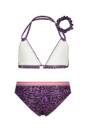 thumbnail: Vingino halter bikini Zabrina met scrunchie paars