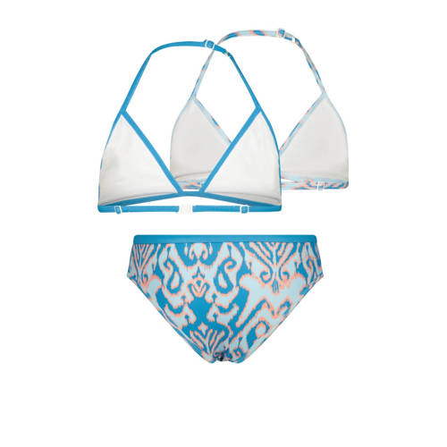 VINGINO triangel bikini Zamantha met 2 topjes blauw Meisjes Polyester All over print 104