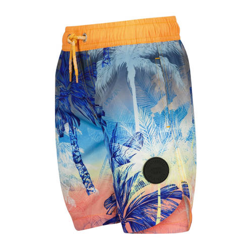 VINGINO zwemshort Xivo blauw oranje Jongens Polyester All over print 104