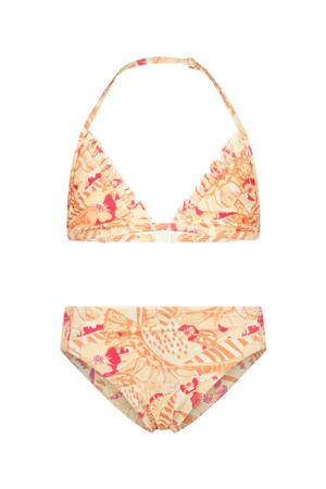 triangel bikini Zarley met ruches oranje