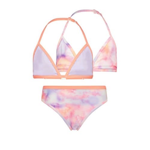 Vingino triangel bikini Zamantha met 2 topjes lila/roze Paars Meisjes Polyester - 104