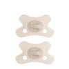 Difrax Natural Fopspeen - 0 tot 6 Maanden - Beige - 2 st.