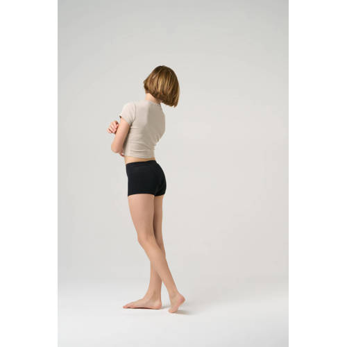 Moodies Undies boyshort menstruatieslip Heavy Overnight zwart Meisjes Bamboe 140-146