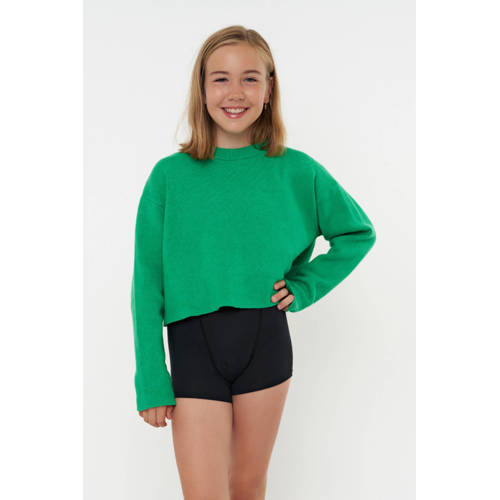 Moodies Undies boyshort menstruatieslip Heavy Overnight zwart Meisjes Bamboe 140-146