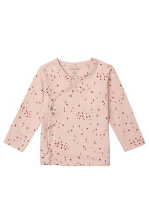 baby longsleeve Nantes met all over print lichtroze/roze